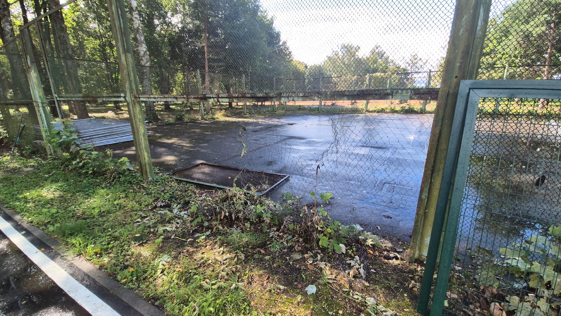 дубна, теннисныекорты, ремонт,