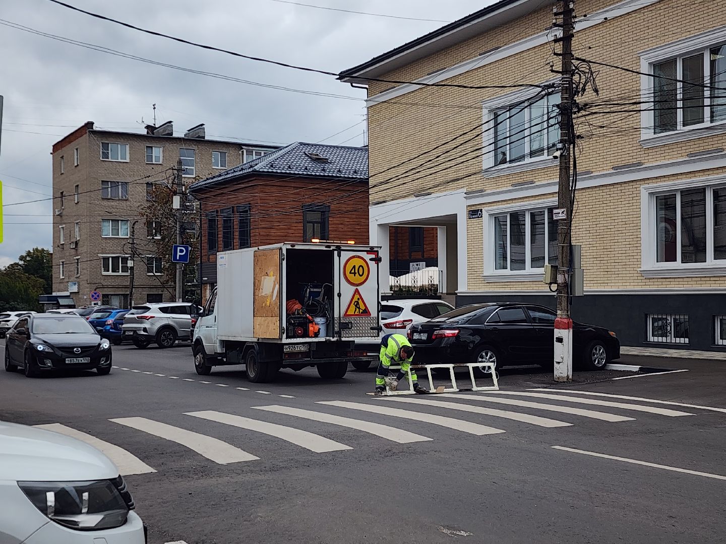 павловский посад, дороги, разметка,