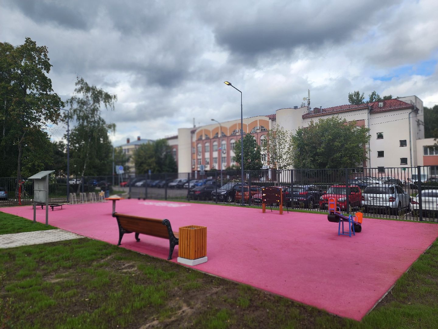 королёв, школа 1 в королеве, благоустройство территории школы королева,