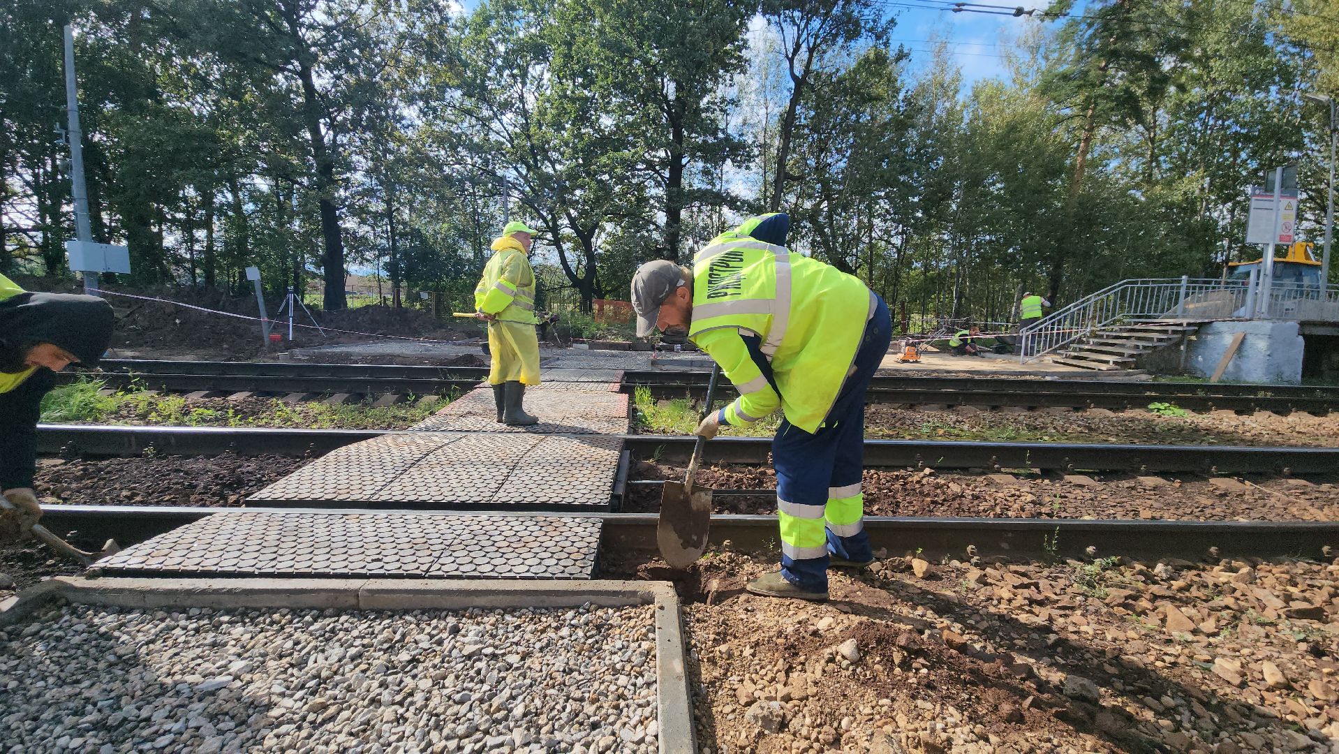 РЖД , Лобня, переход через жд,