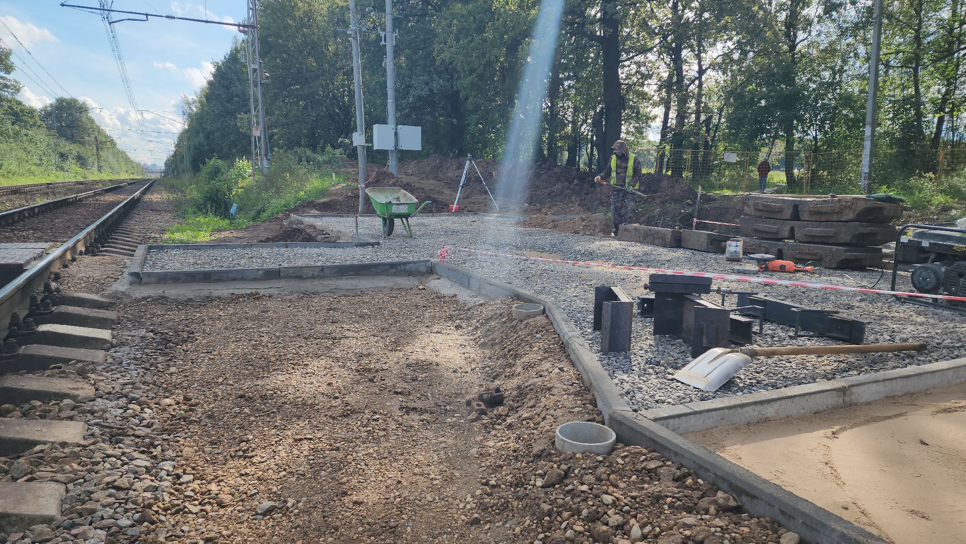 РЖД , Лобня, переход через жд,