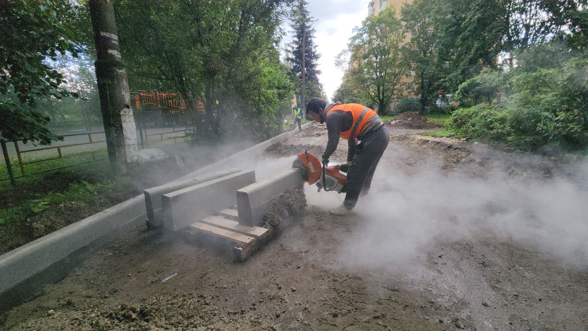 Асфальтирование , Благоустройство , Лобня ,