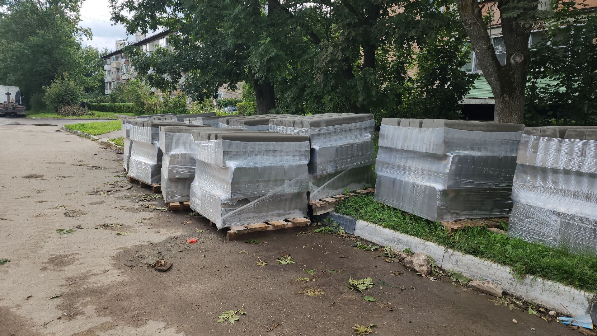 Асфальтирование , Благоустройство , Лобня ,