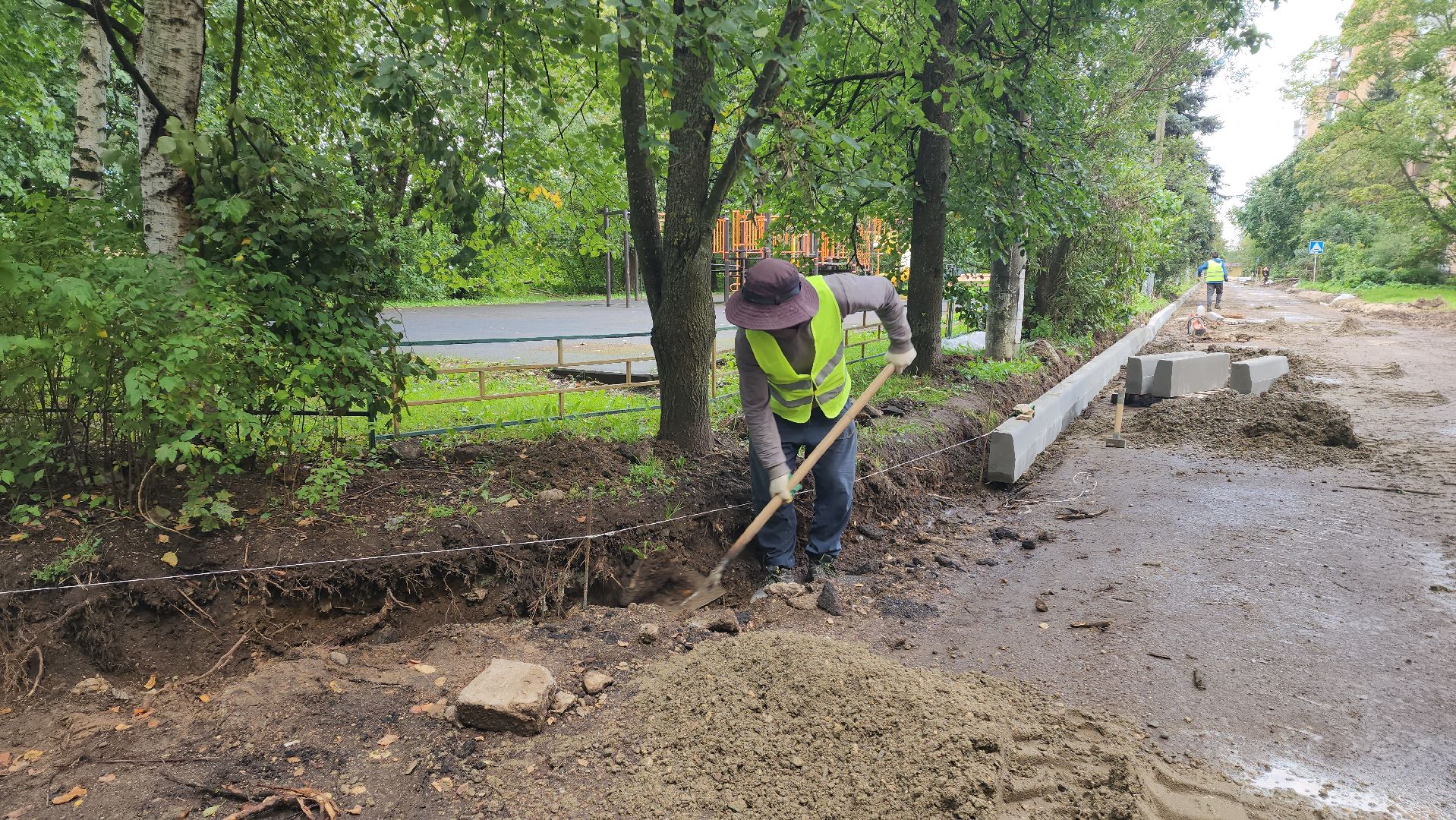 Асфальтирование , Благоустройство , Лобня ,
