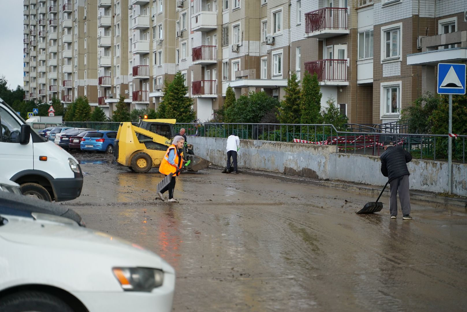 прорыв, трубы, ликвидация,