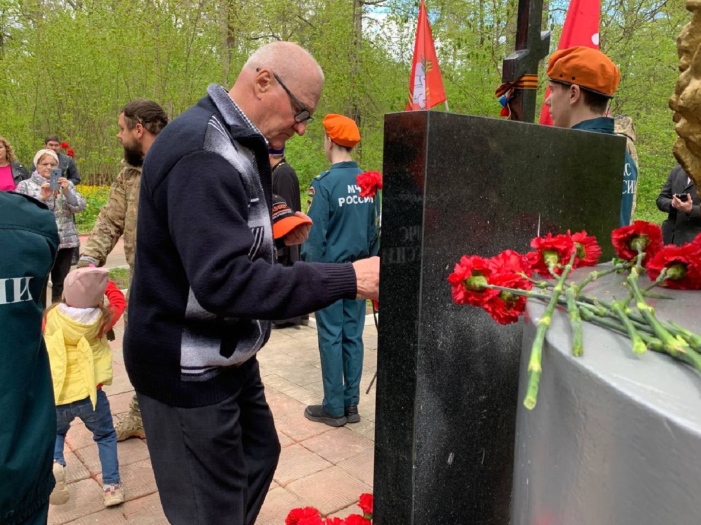 Звенигород, День Победы, автопробег, возложение цветов