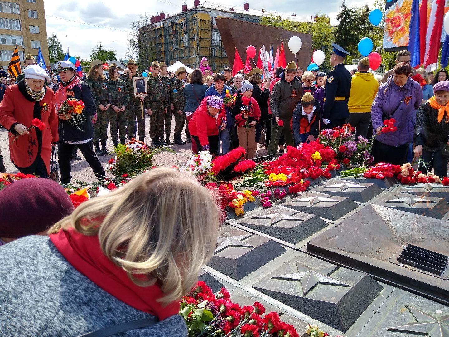 Раменское, День Победы, торжественное возложение цветов