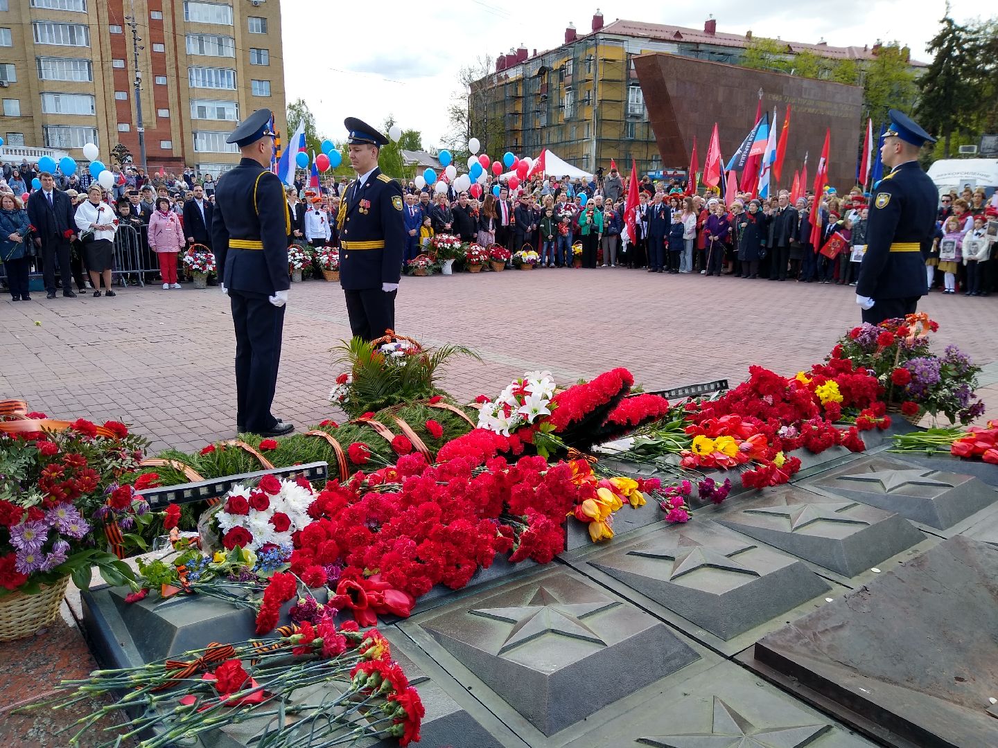 Раменское, День Победы, торжественное возложение цветов