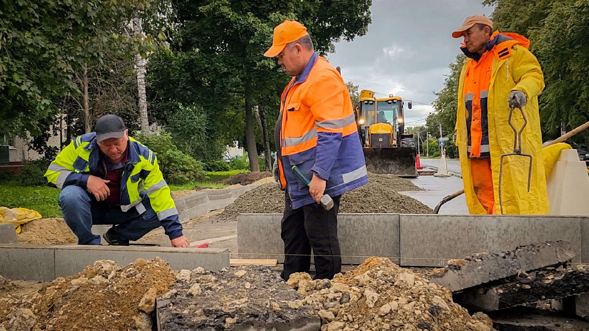 бронницы, ремонт дорог, новая парковка у школы, расширение парковки в бронницах,