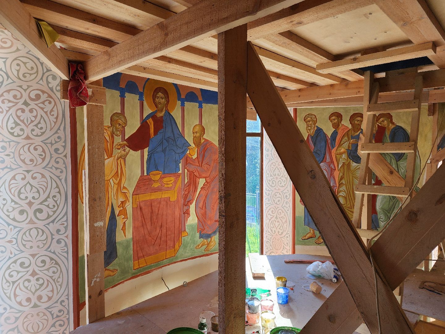 фрязино, роспись храма, иконописец, иконопись,