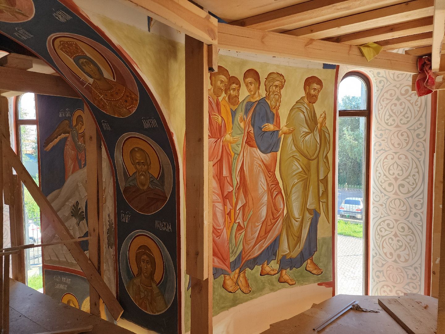 фрязино, роспись храма, иконописец, иконопись,