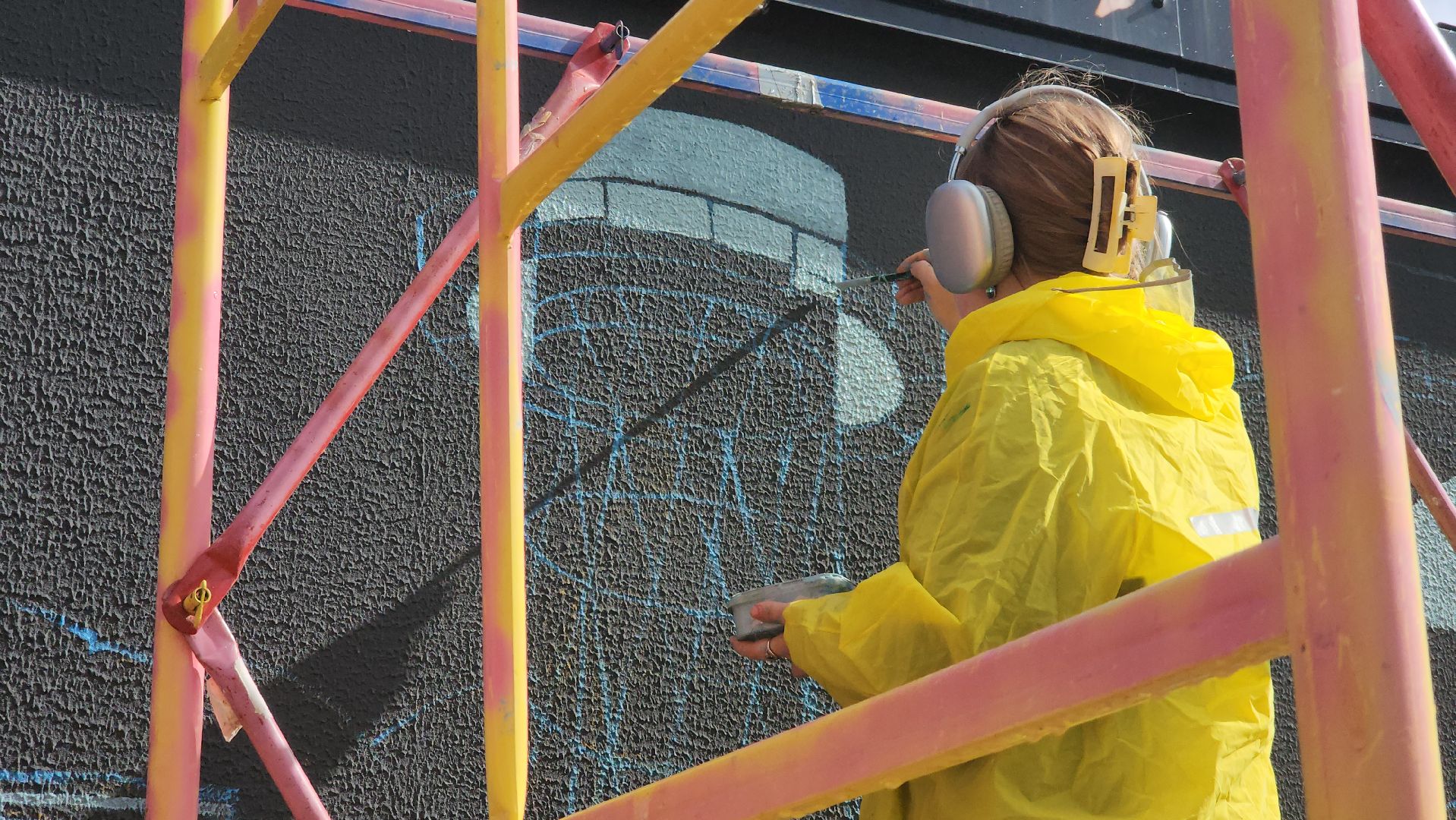 граффити, монументальная живопись, Лобня, Подстанция,