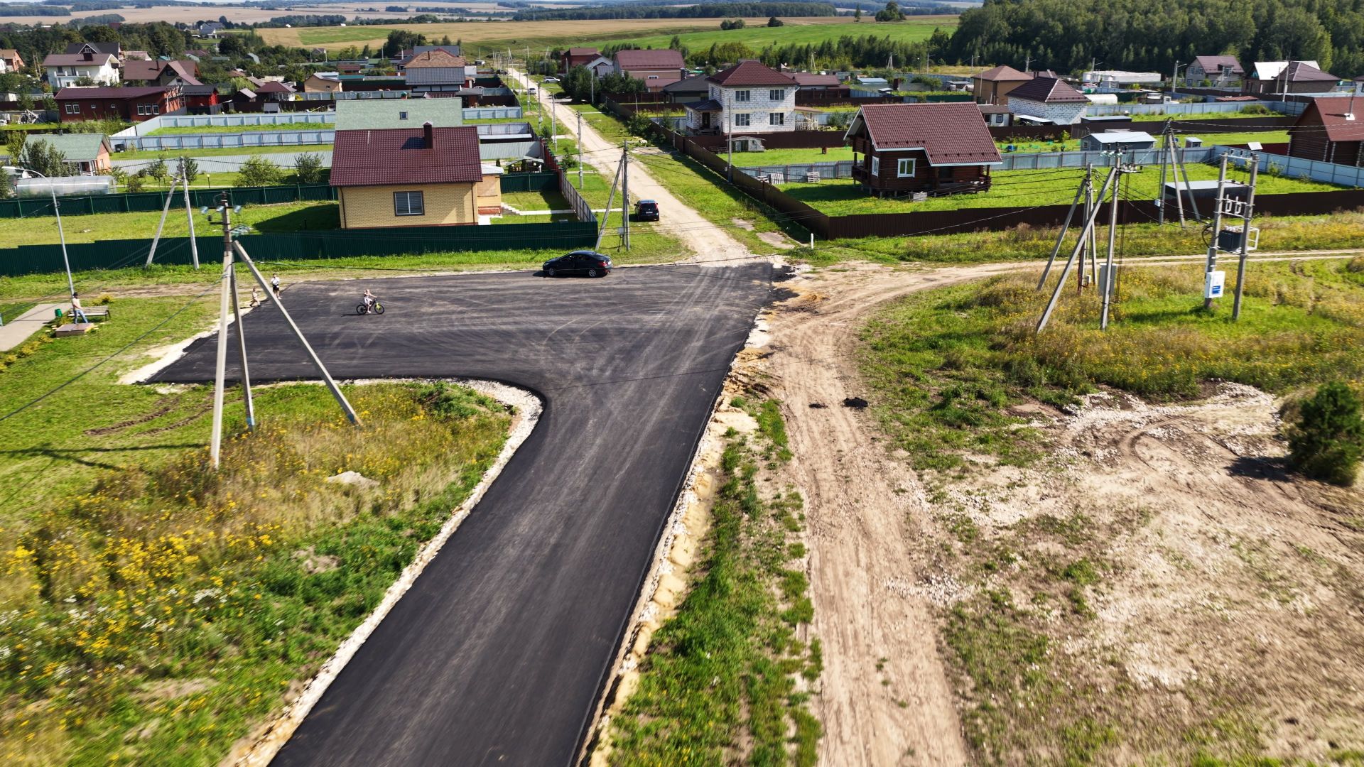 видео с коптера, дороги зарайска,