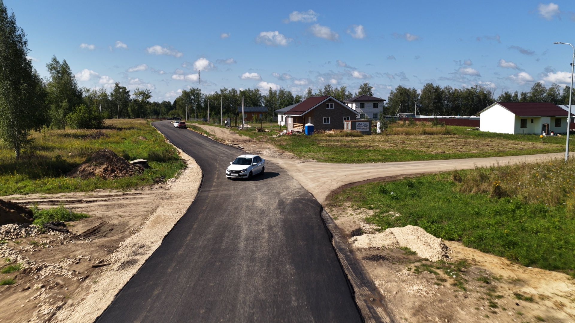 видео с коптера, дороги зарайска,