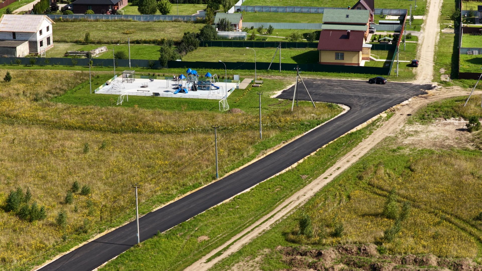 видео с коптера, дороги зарайска,