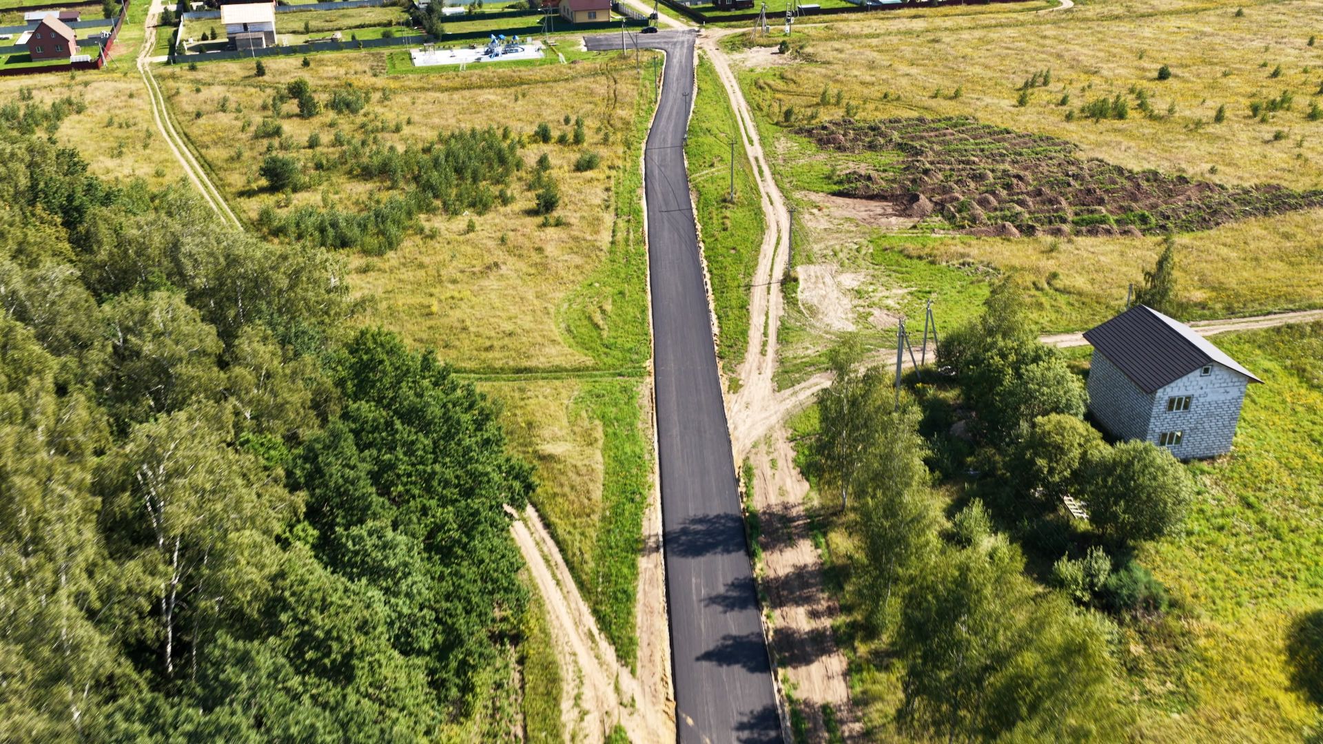 видео с коптера, дороги зарайска,