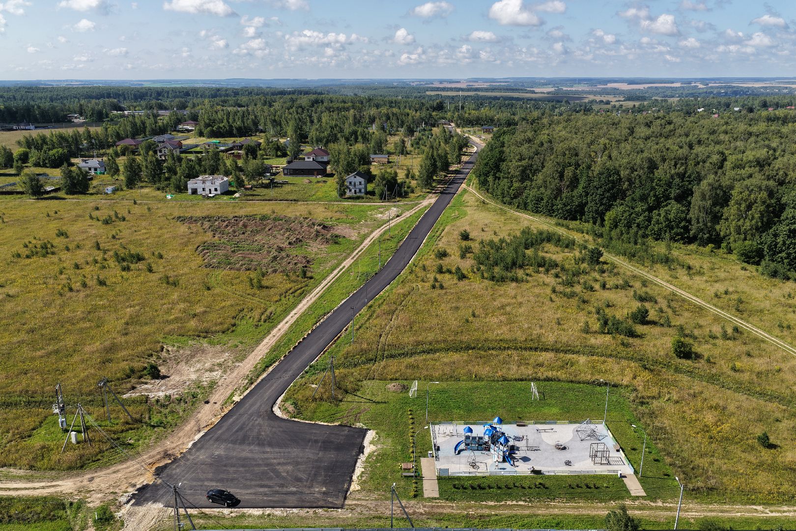 видео с коптера, дороги зарайска,