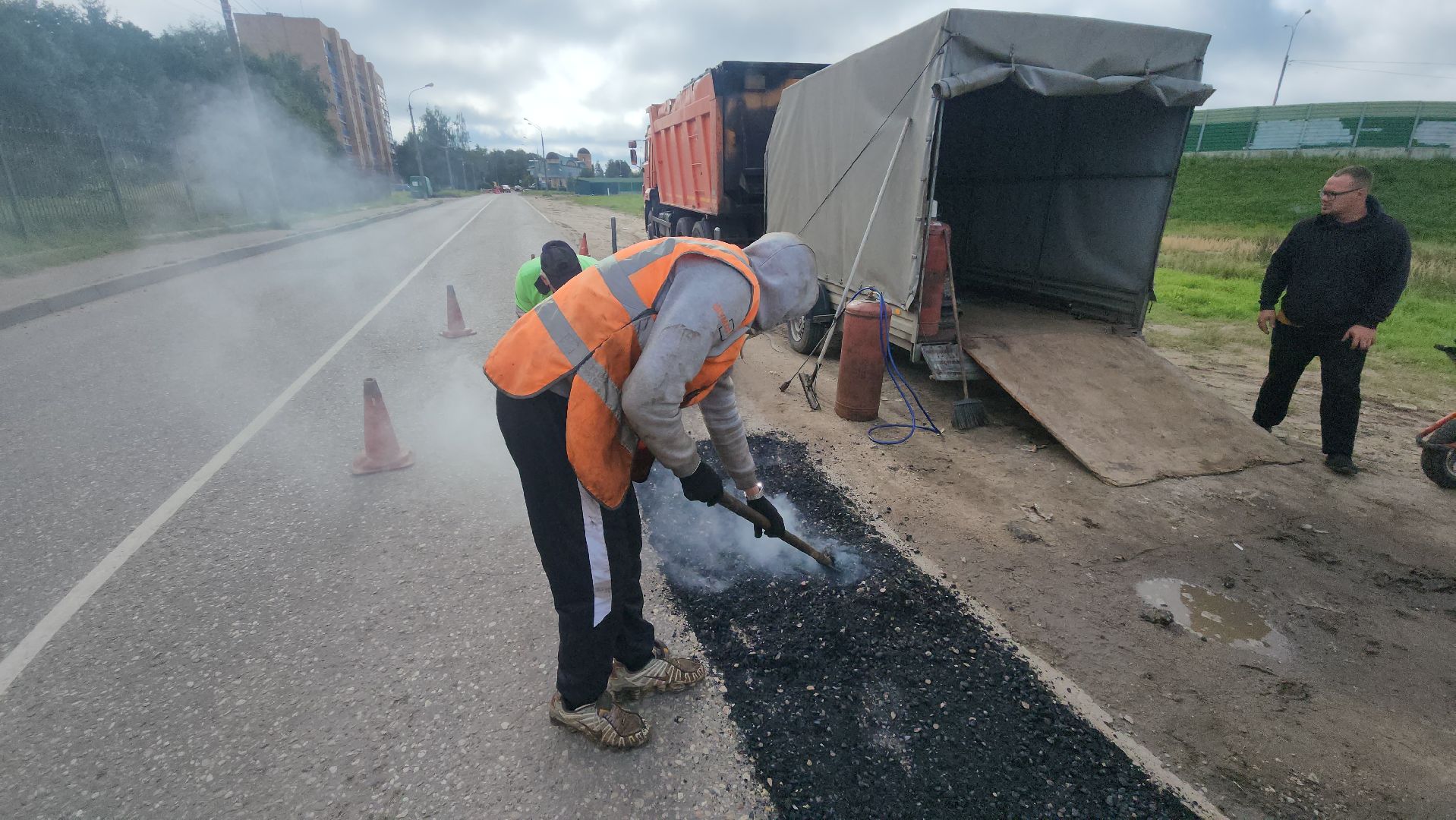 волоколамск, ямочный ремонт дорог, добродел,