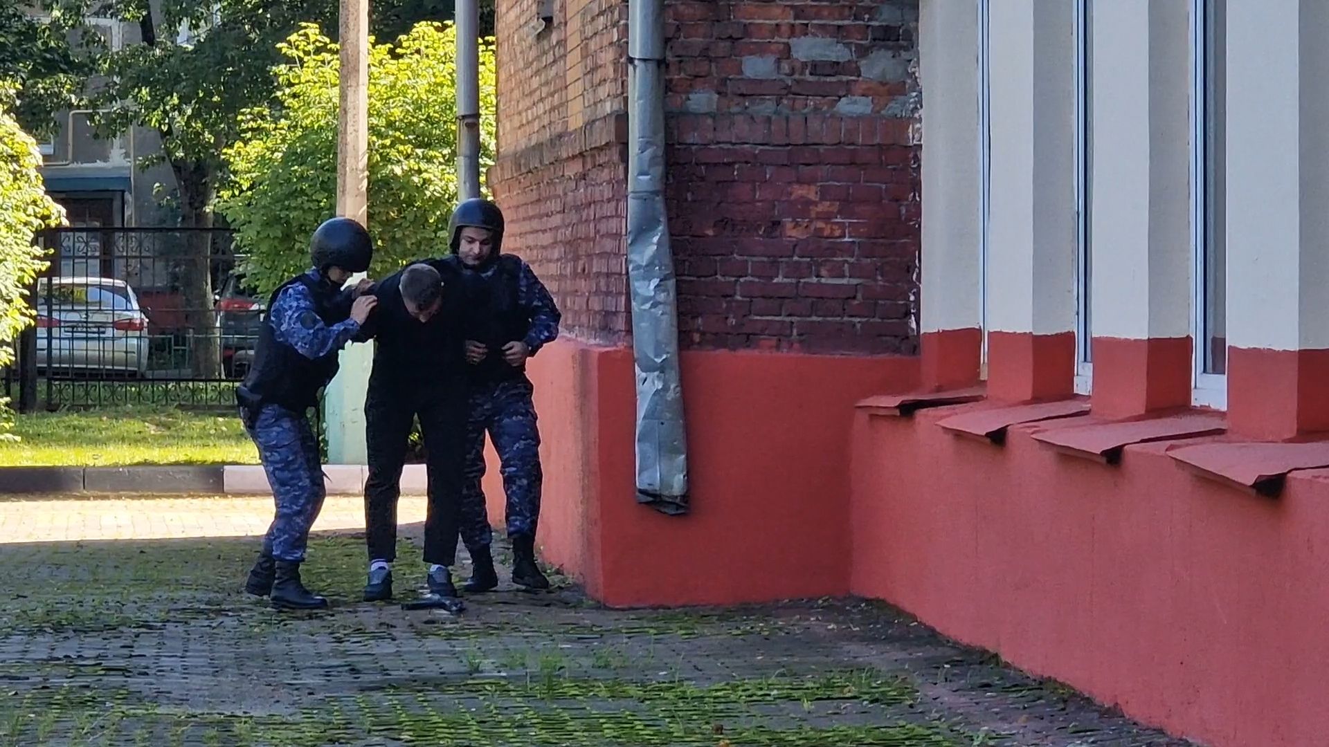 МЧС учения в школе 11 в Балашихе,