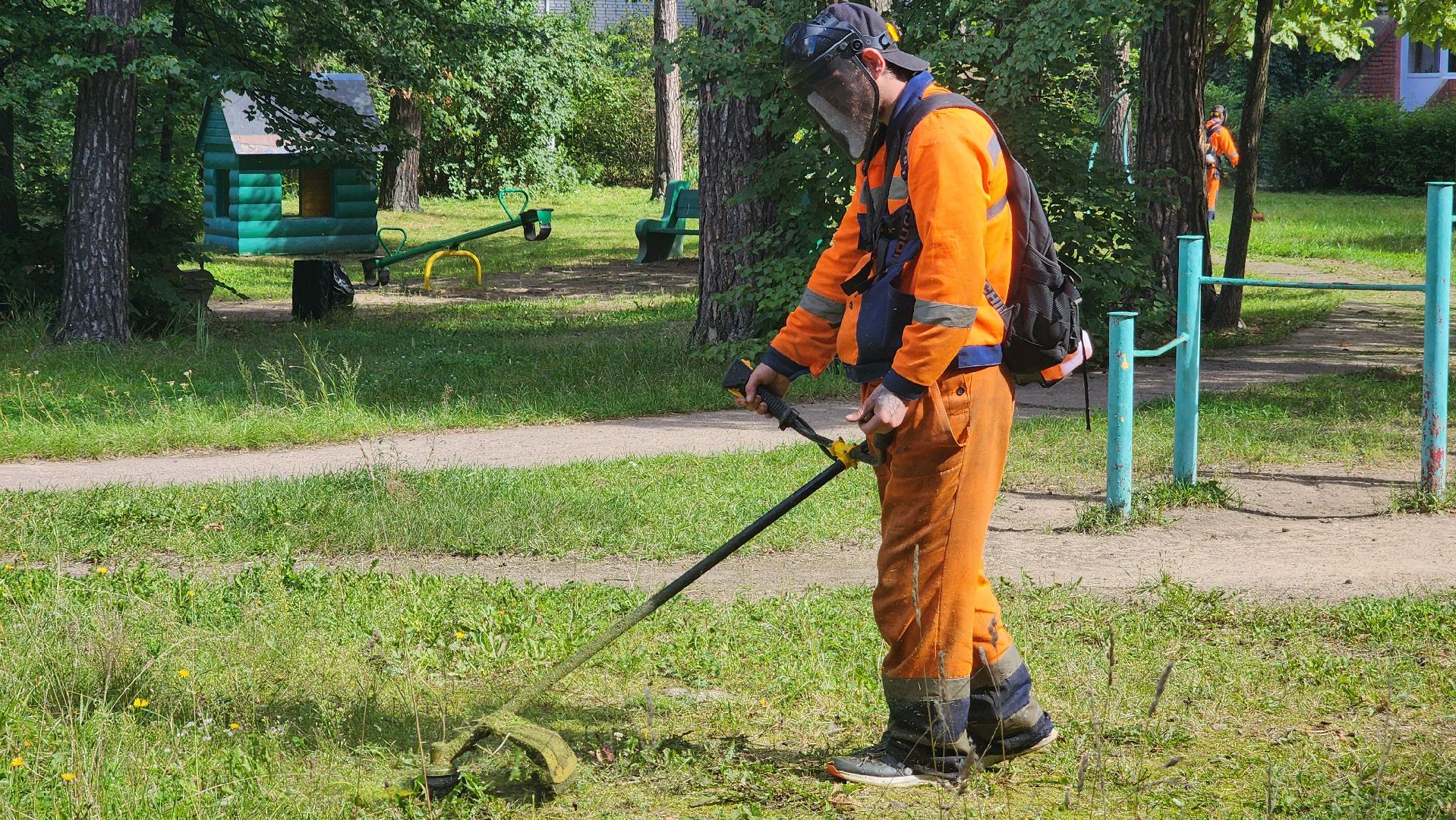 покос травы, протвино,  благоустройство,