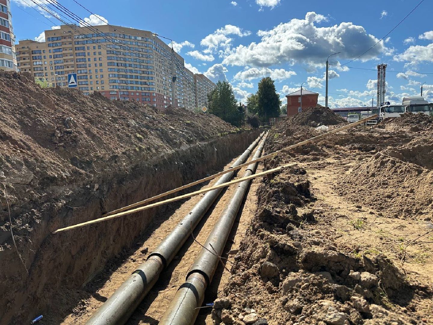 ремонт тепловых сетей, домодедово, жкх,