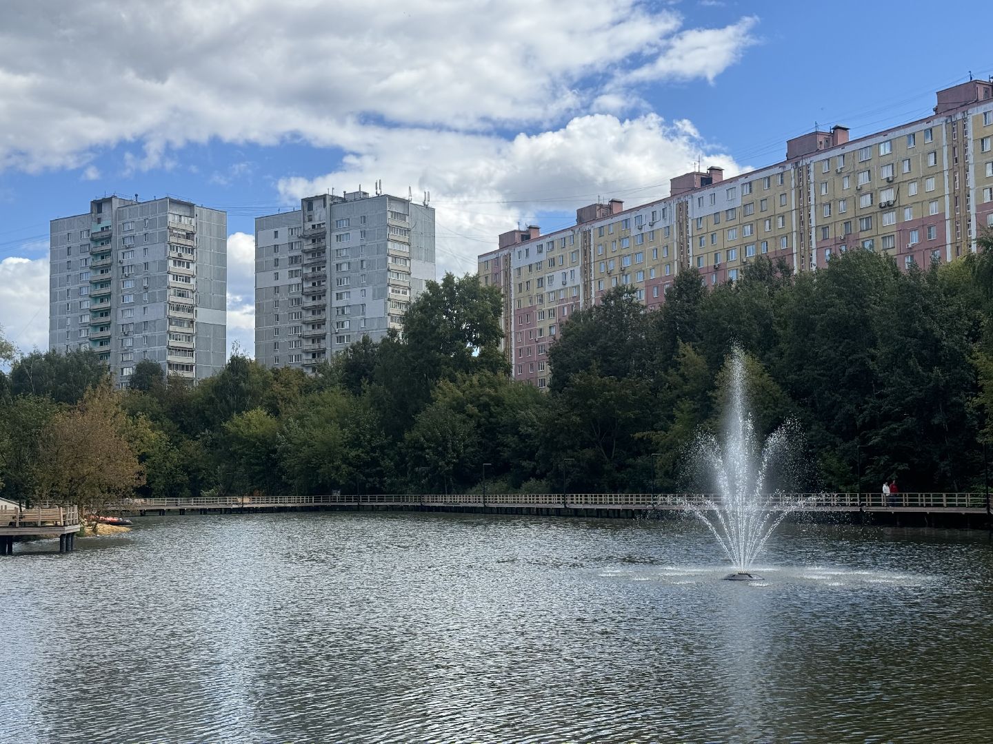 ленинский городской округ, малый тарычевский пруд, установка фонтана, плавающий фонтан,