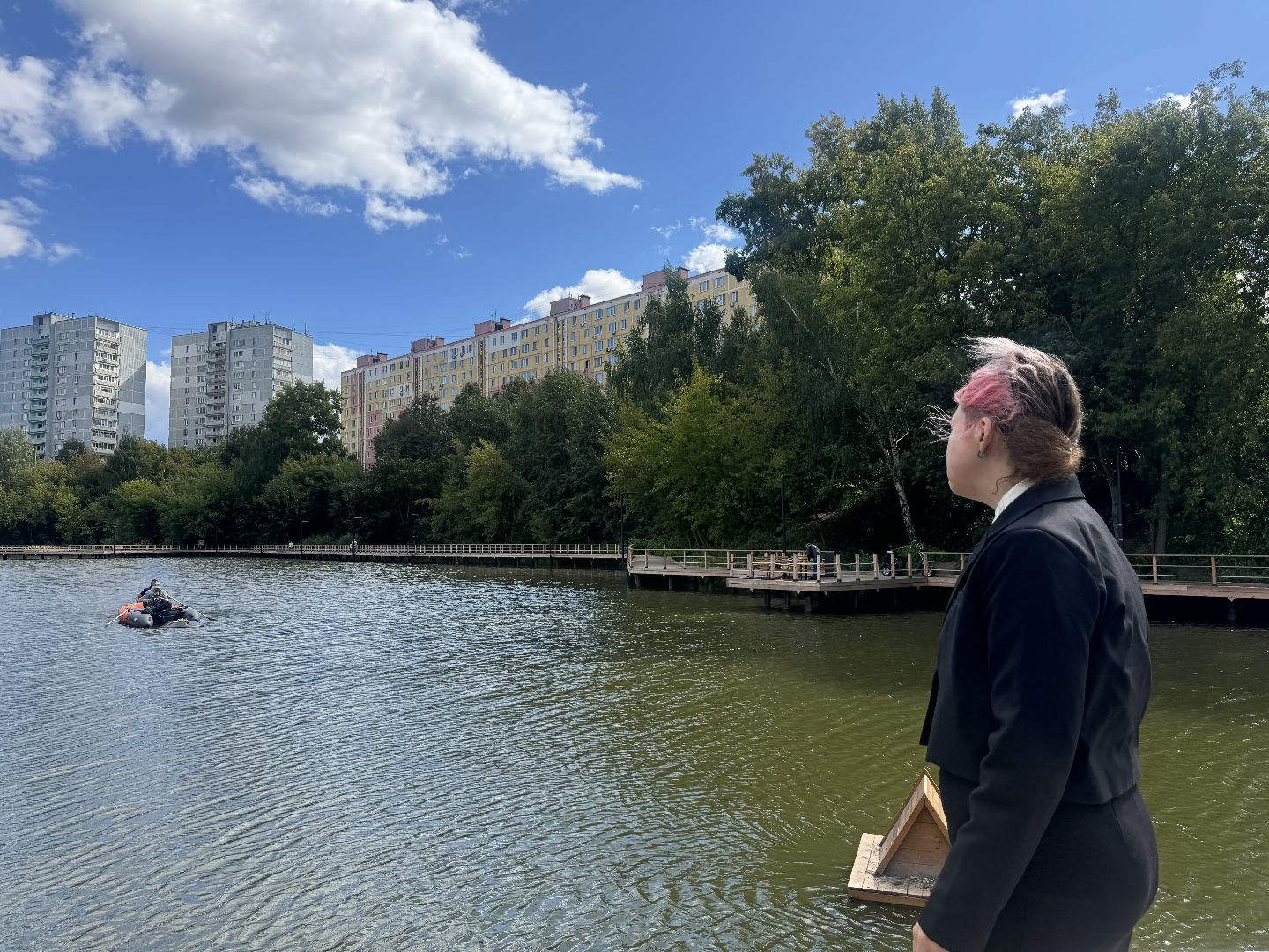 ленинский городской округ, малый тарычевский пруд, установка фонтана, плавающий фонтан,