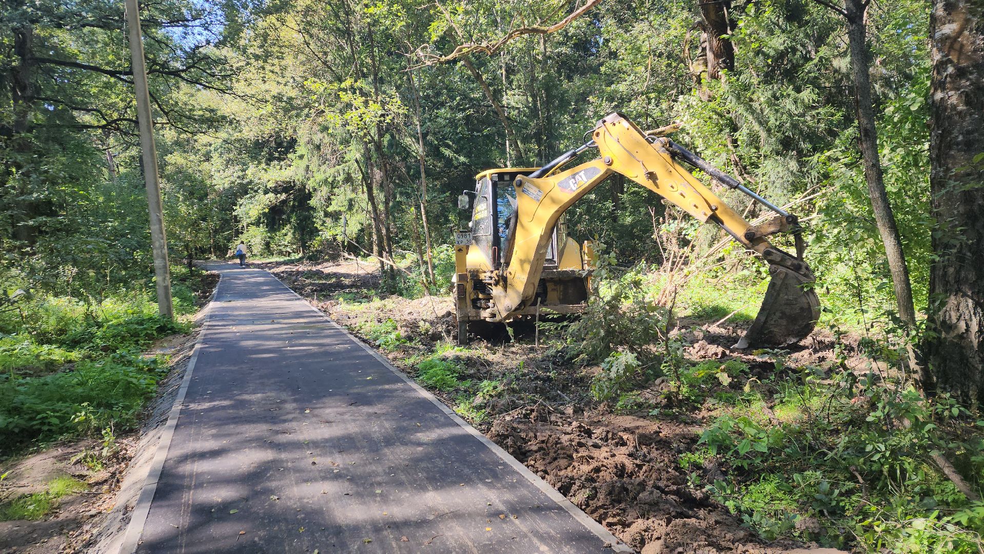 софрино, вертикалки, народная тропа, пешком в подмосковье, благоустройство, асфальтовая крошка, асфальтовое покрытие, тротуар, дорожка, деревня, станция,