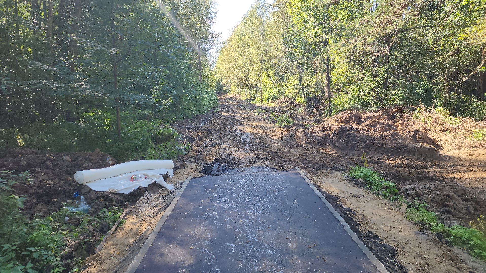 софрино, вертикалки, народная тропа, пешком в подмосковье, благоустройство, асфальтовая крошка, асфальтовое покрытие, тротуар, дорожка, деревня, станция,