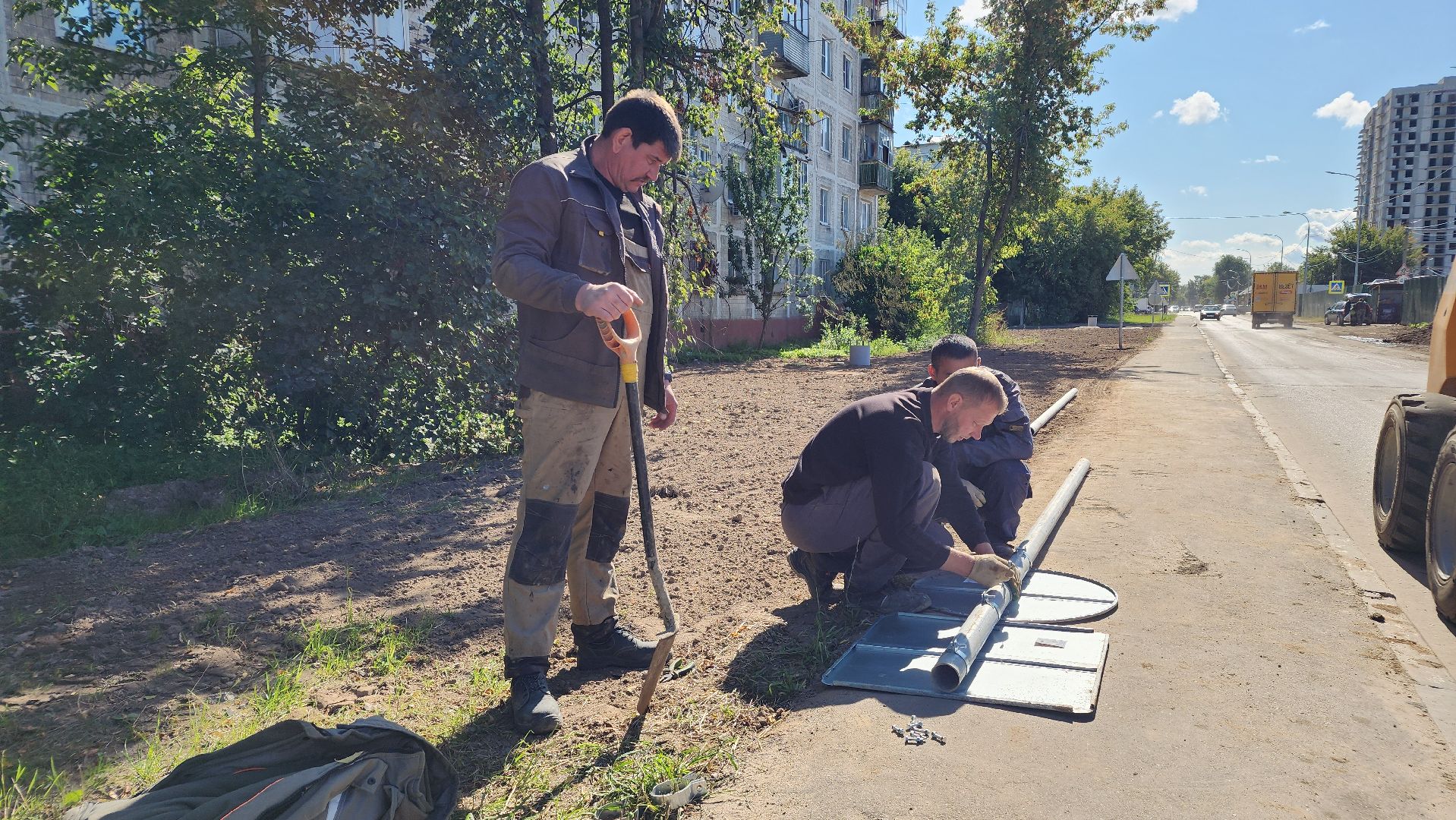 жкх, благоустройство, дорога, дорожная разметка, лосино-петровский,