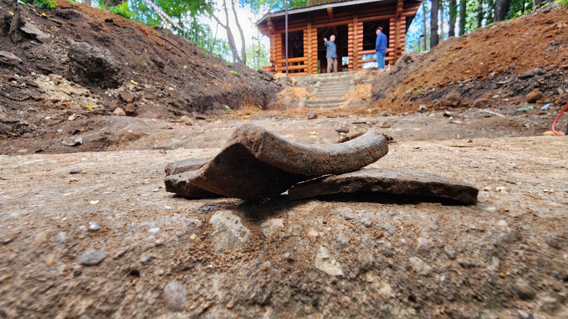 руза, институт археологии ран, городок, ремонт лестницы,