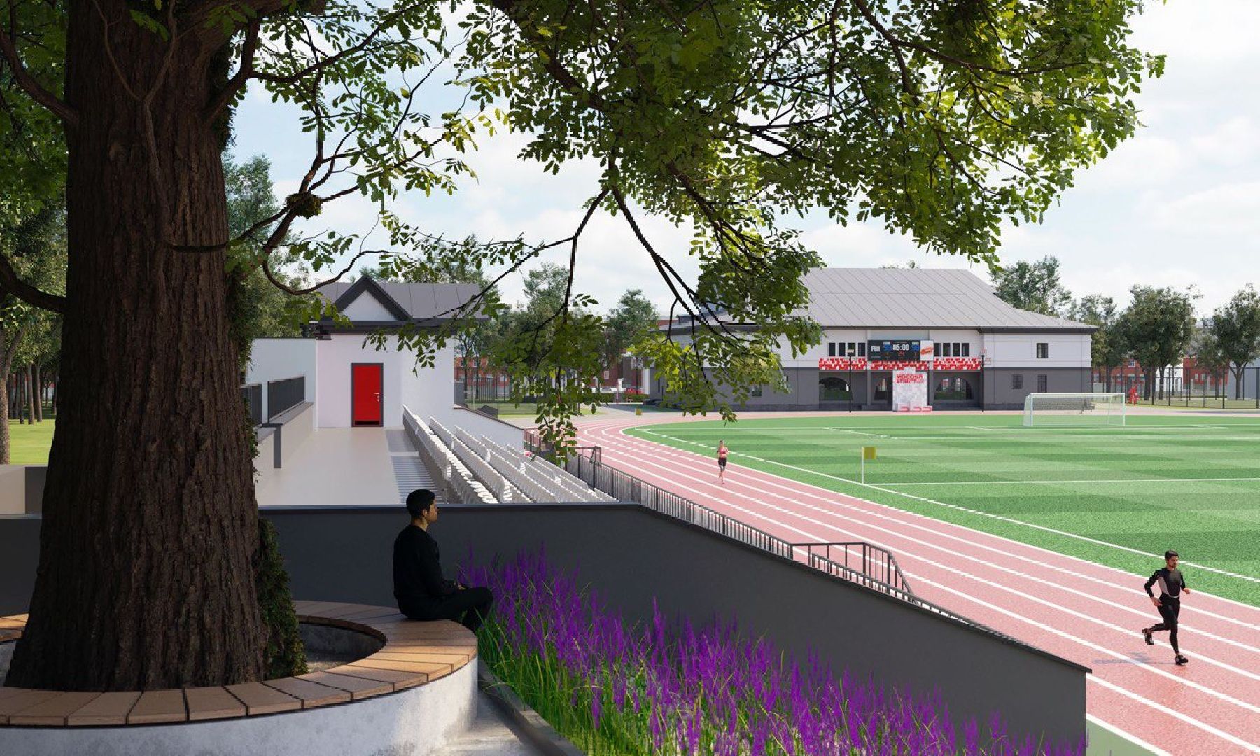 капитальный  ремонт, спорт, ступино, стадион металлург,