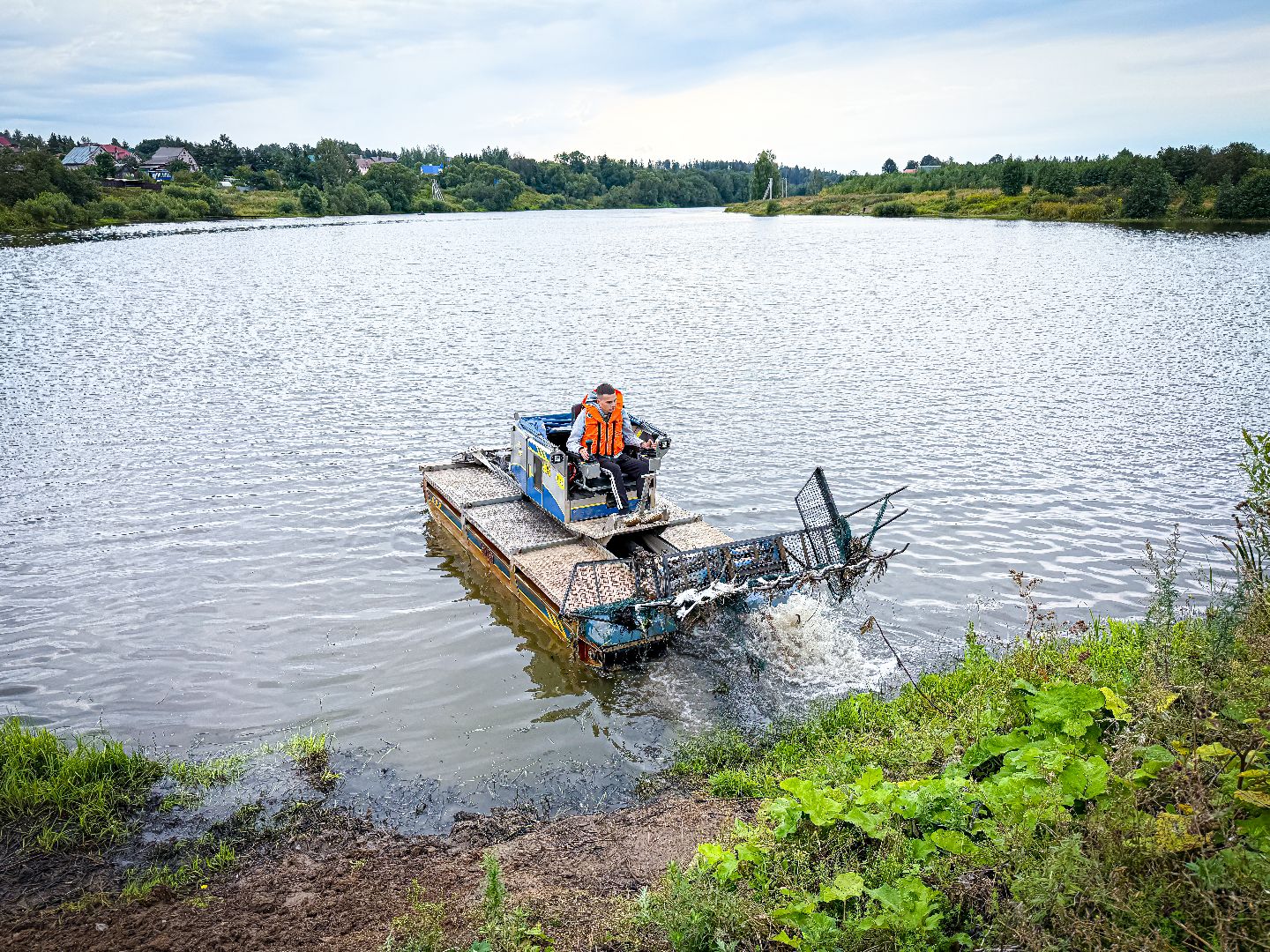 клин, общество, экология, очистка пруда, подмосковье,