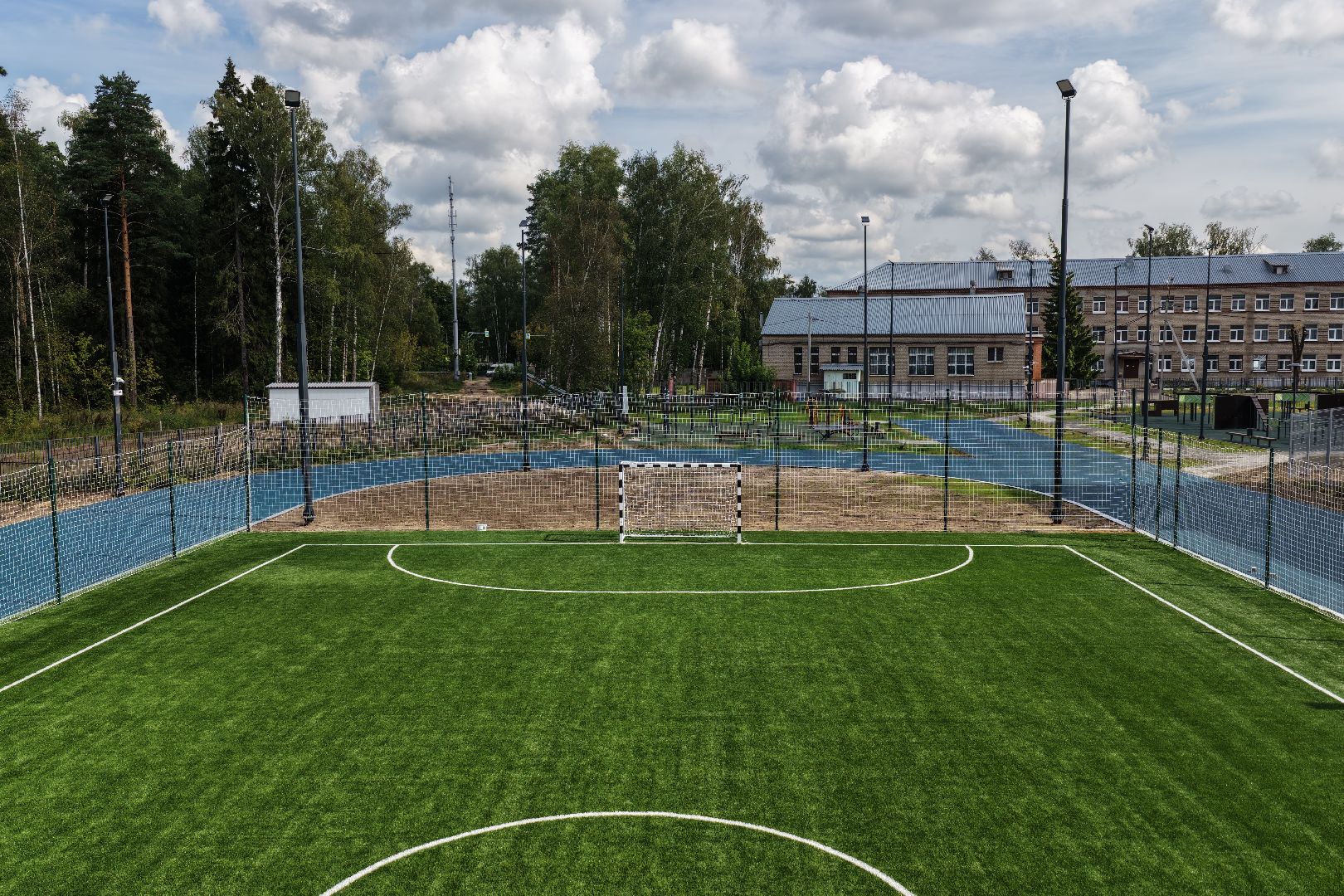 видео с коптера, школа в ногинске,