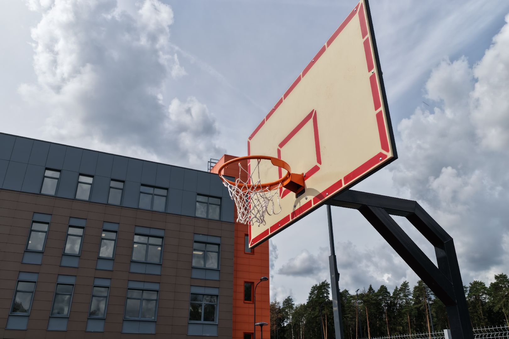 видео с коптера, школа в ногинске,