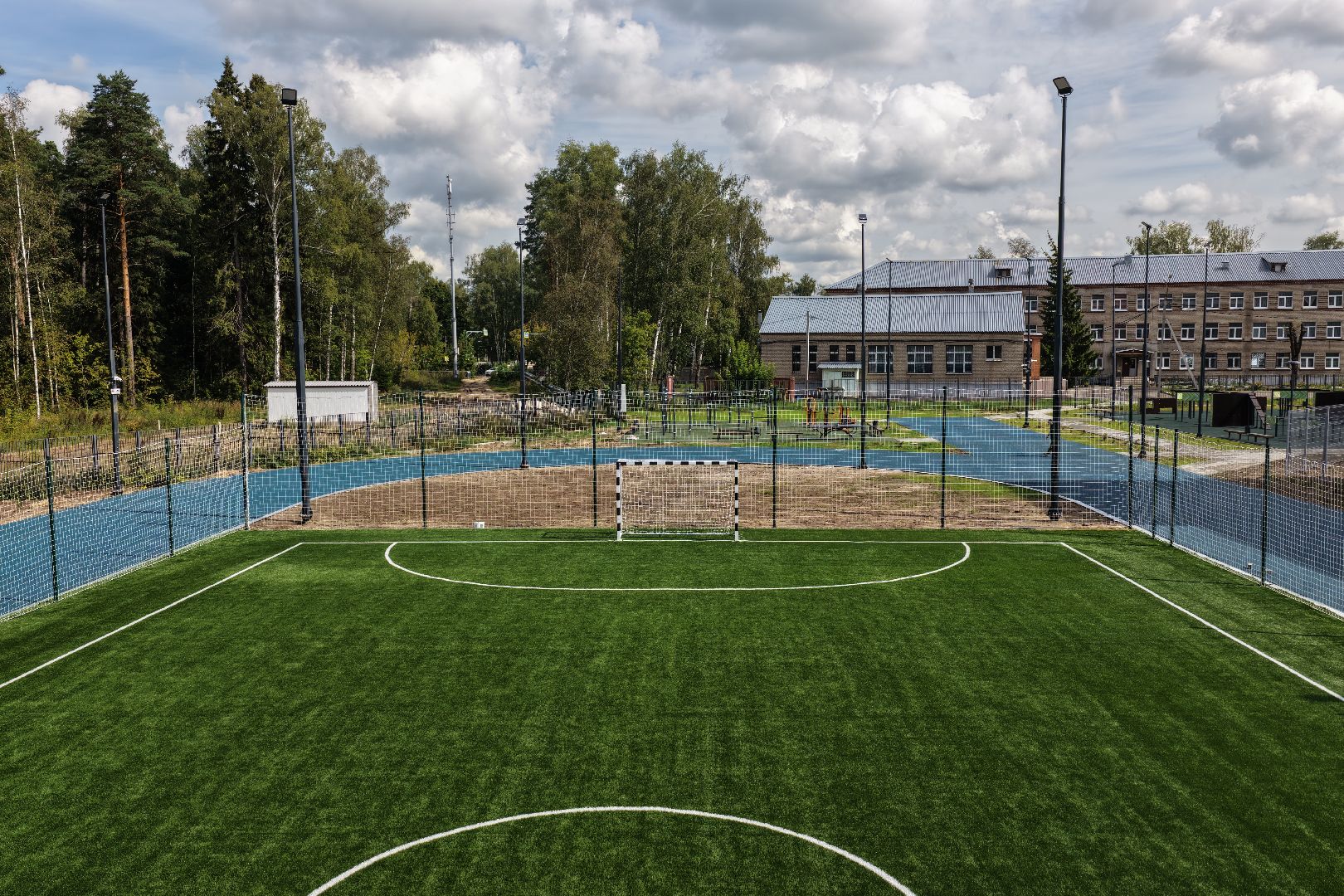 видео с коптера, школа в ногинске,