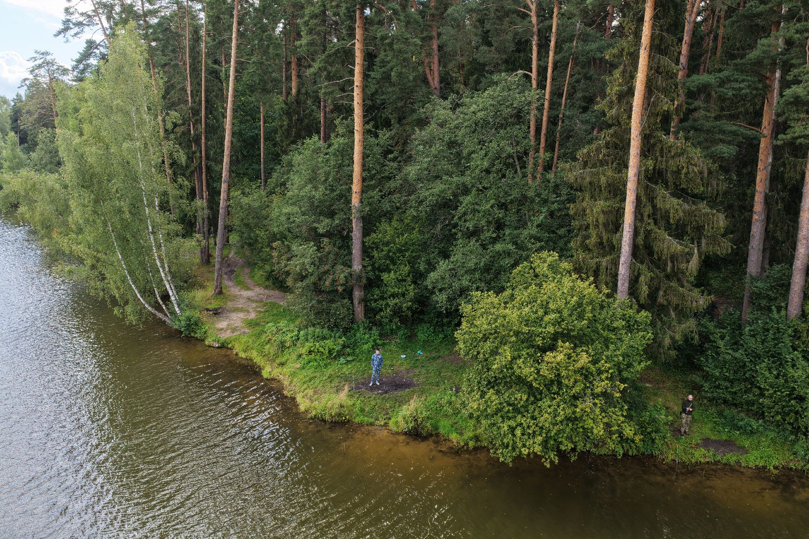 видео с коптера, очистка Ваулинской плотины, экология подмосковья,
