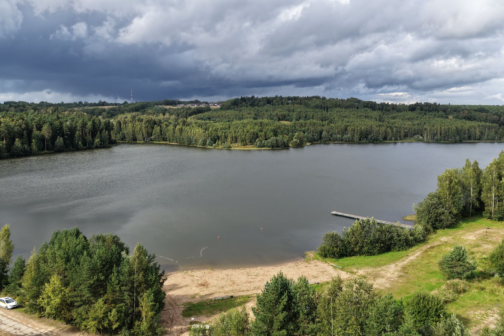 видео с коптера, очистка Ваулинской плотины, экология подмосковья,
