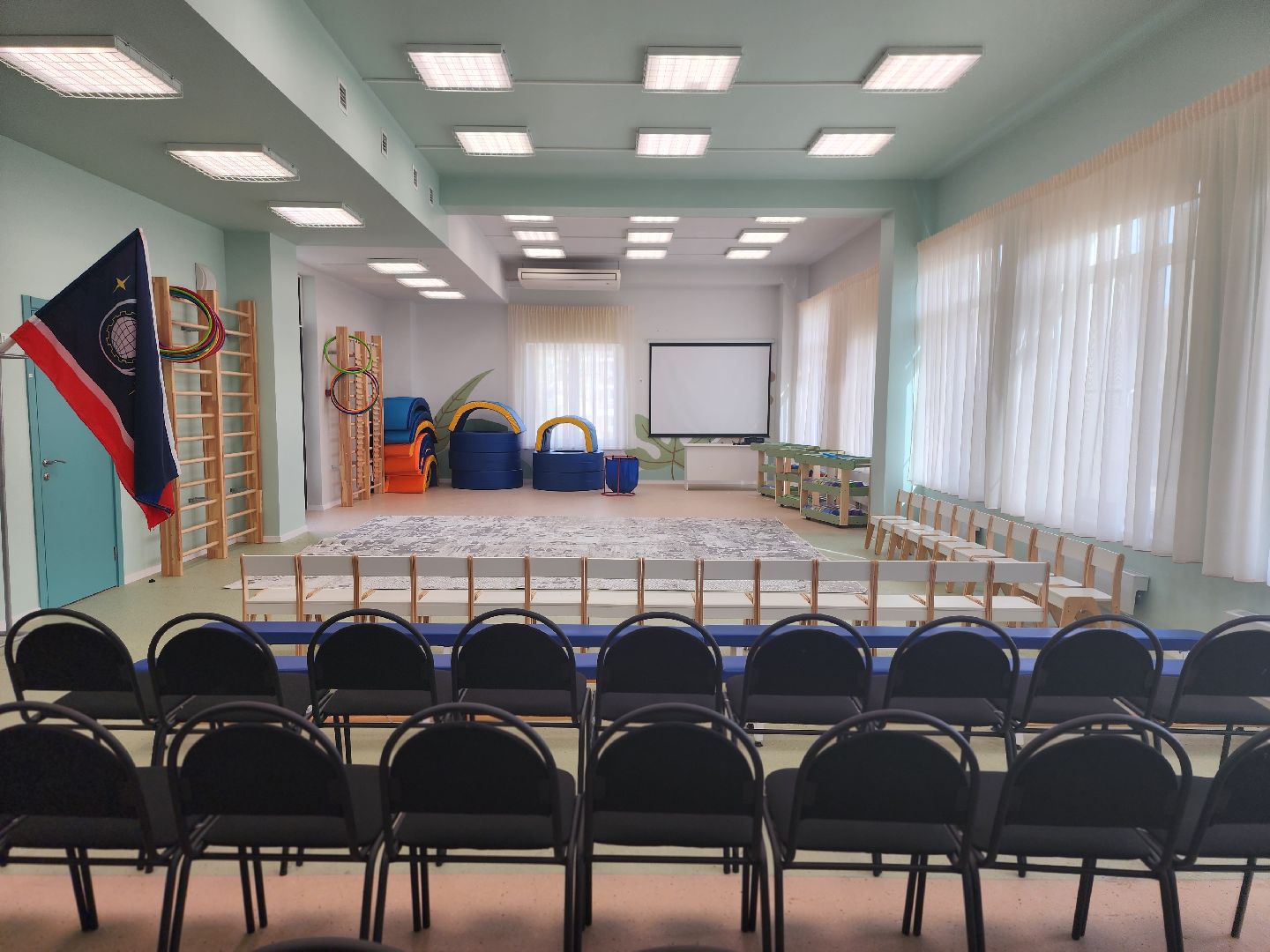 королёв, новый детский сад лесная сказка, королев жк театральный парк,  королев новый детский сад на 107 мест,