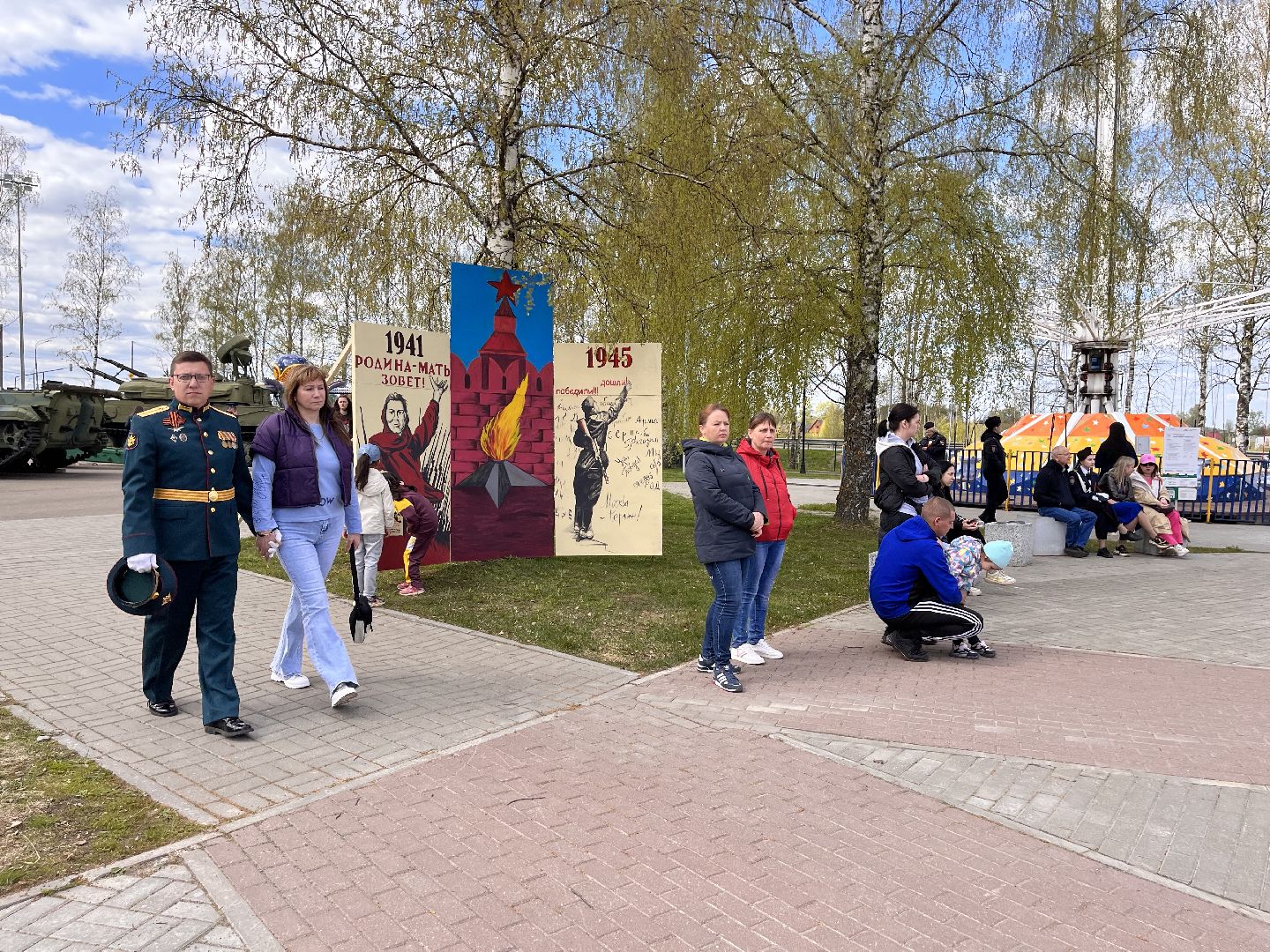 Шаховская, День Победы, парк