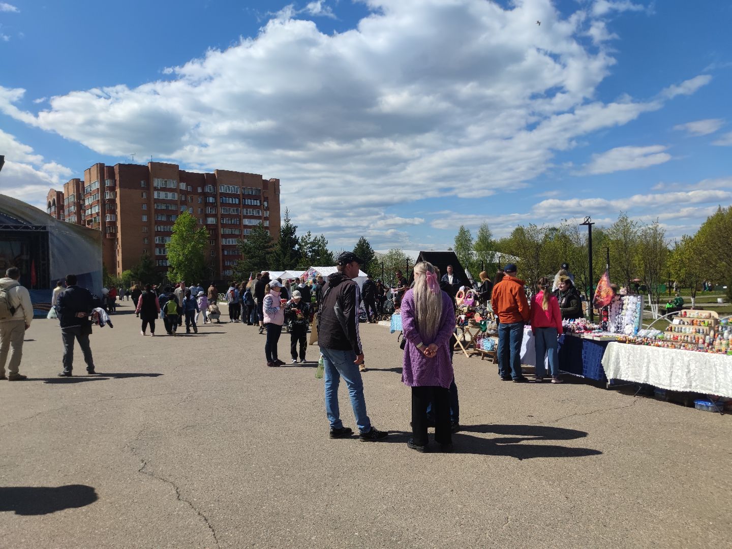 праздник, День Победы, парк, Дубна