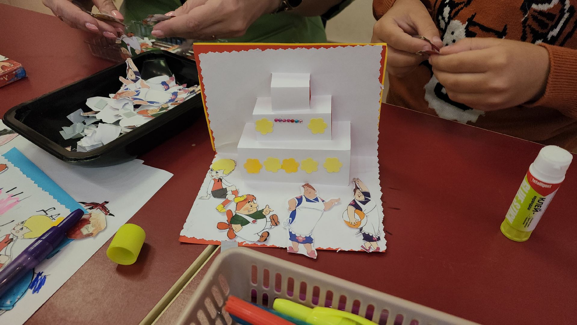 пушкино, дети, центральная библиотека, мастер-класс, открытка, малыши, книга, дети и родители,