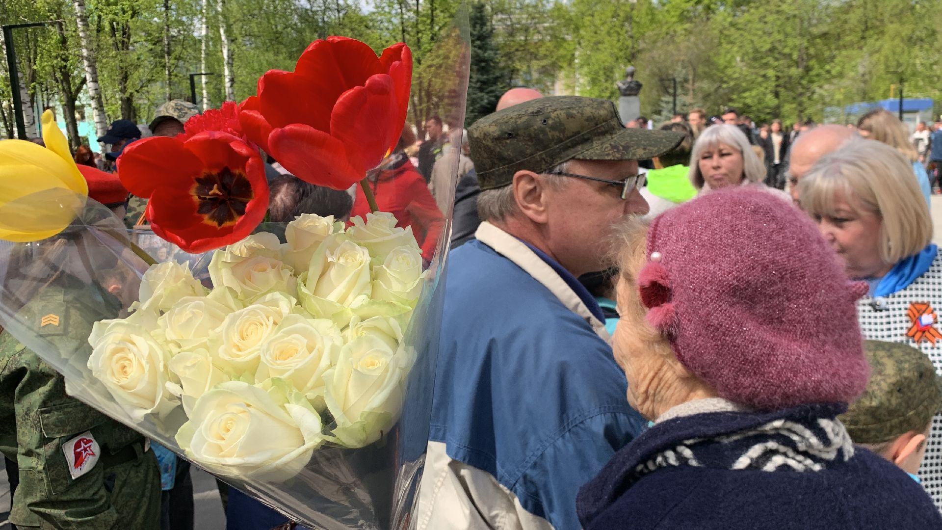 Ступино, День Победы, Вечный огонь, возложение цветов