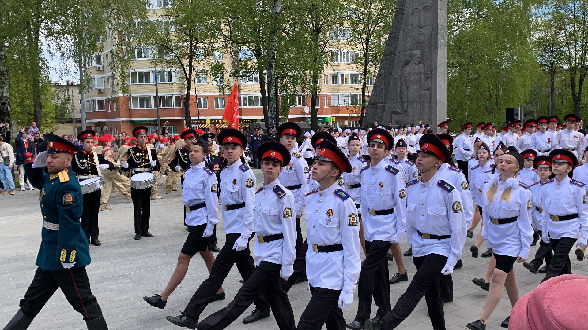 Ступино, День Победы, Вечный огонь, возложение цветов