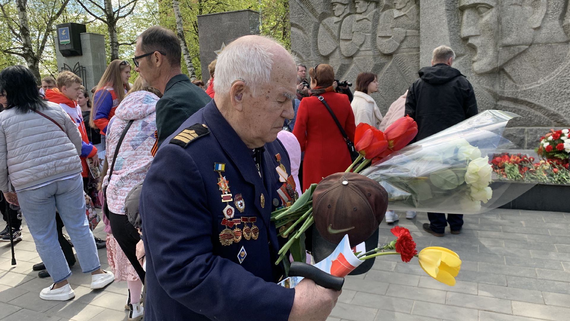 Ступино, День Победы, Вечный огонь, возложение цветов