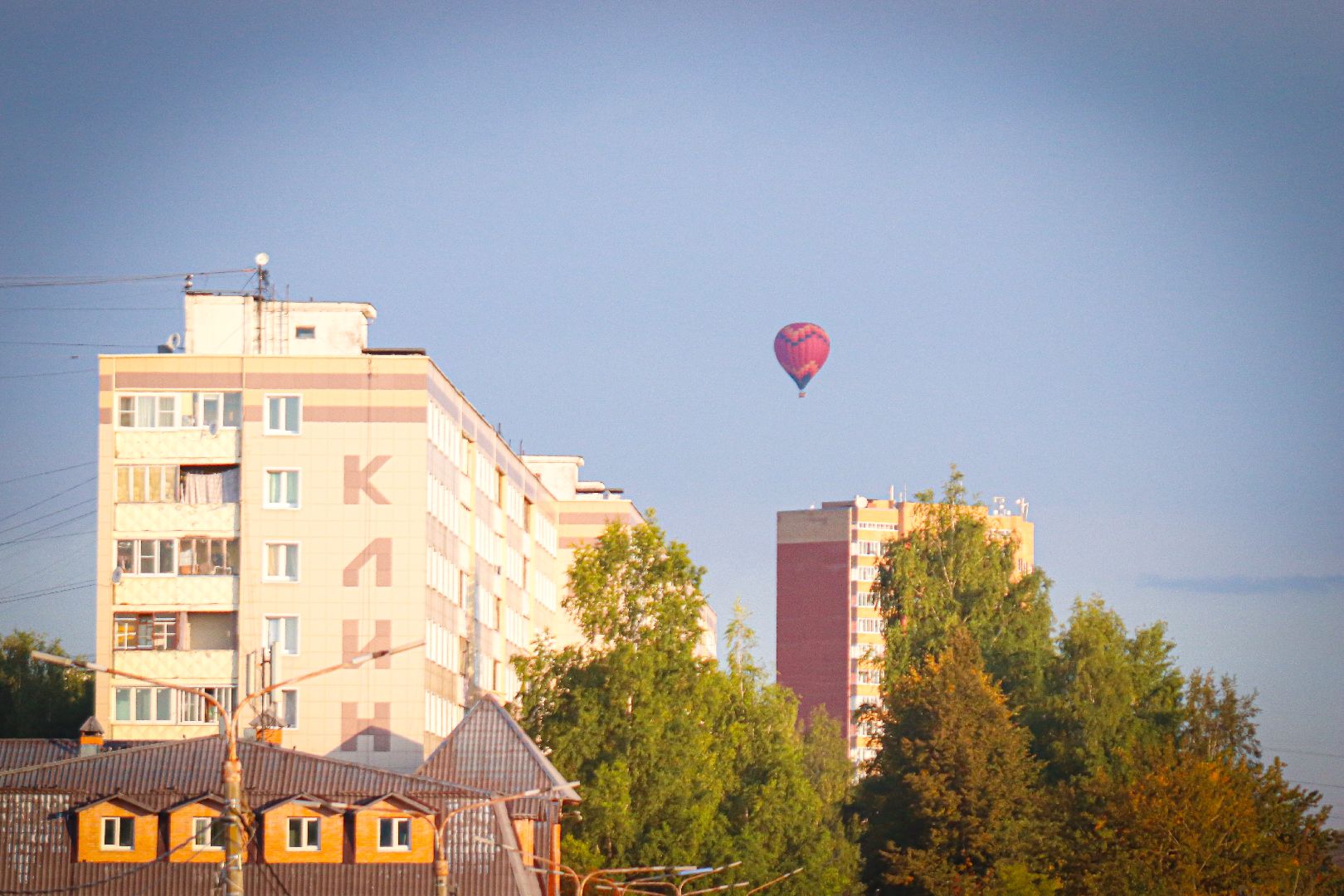 клин, общество, день знаний, дети, полет теплового аэростата,