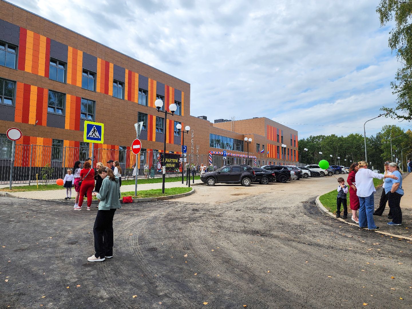 Подольск, День знаний, школа на 1100 мест, 1 сентября, Линейка,