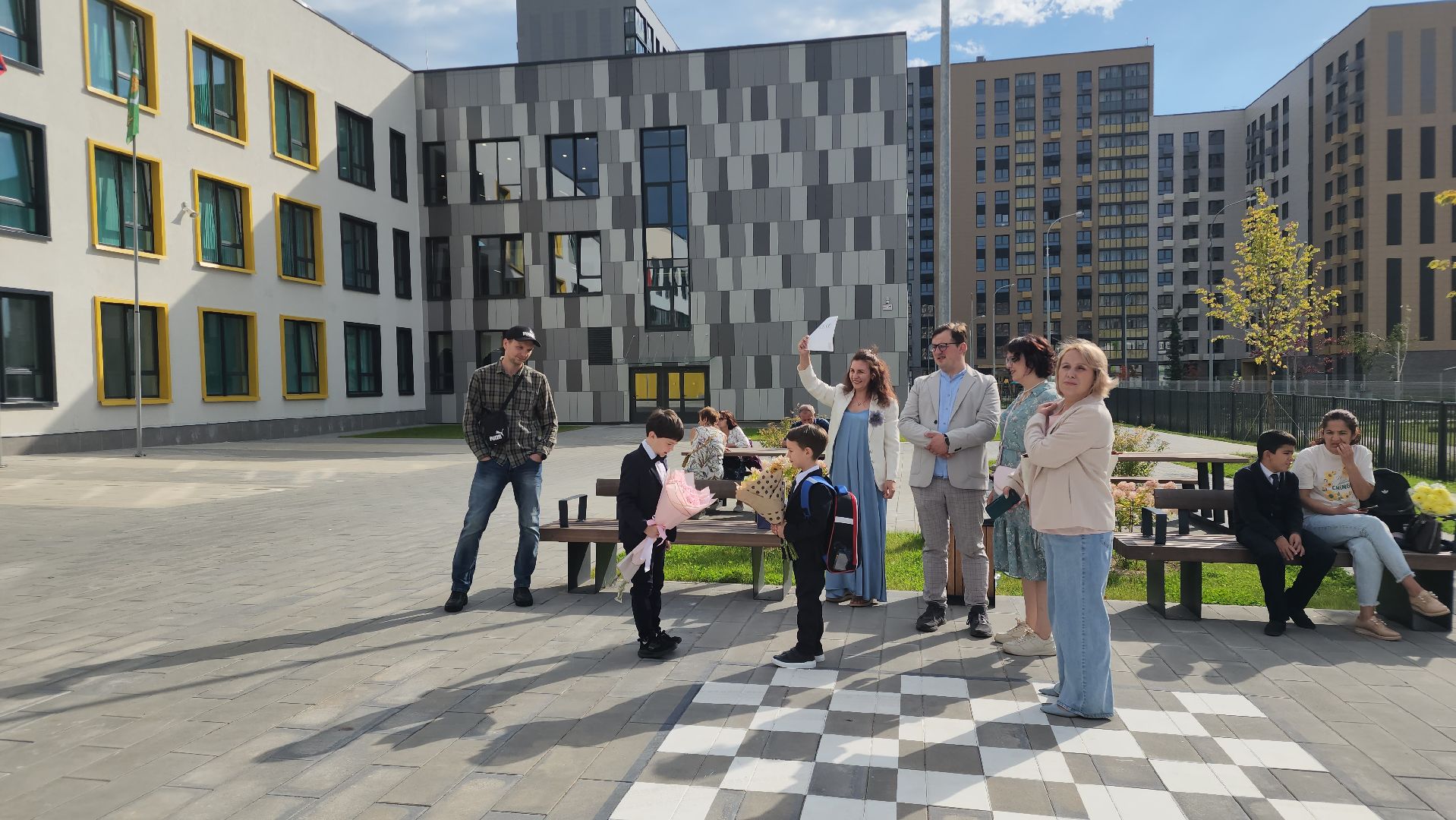 пушкинский городской округ, первое сентября, 1 сентября, новая школа, линейка,