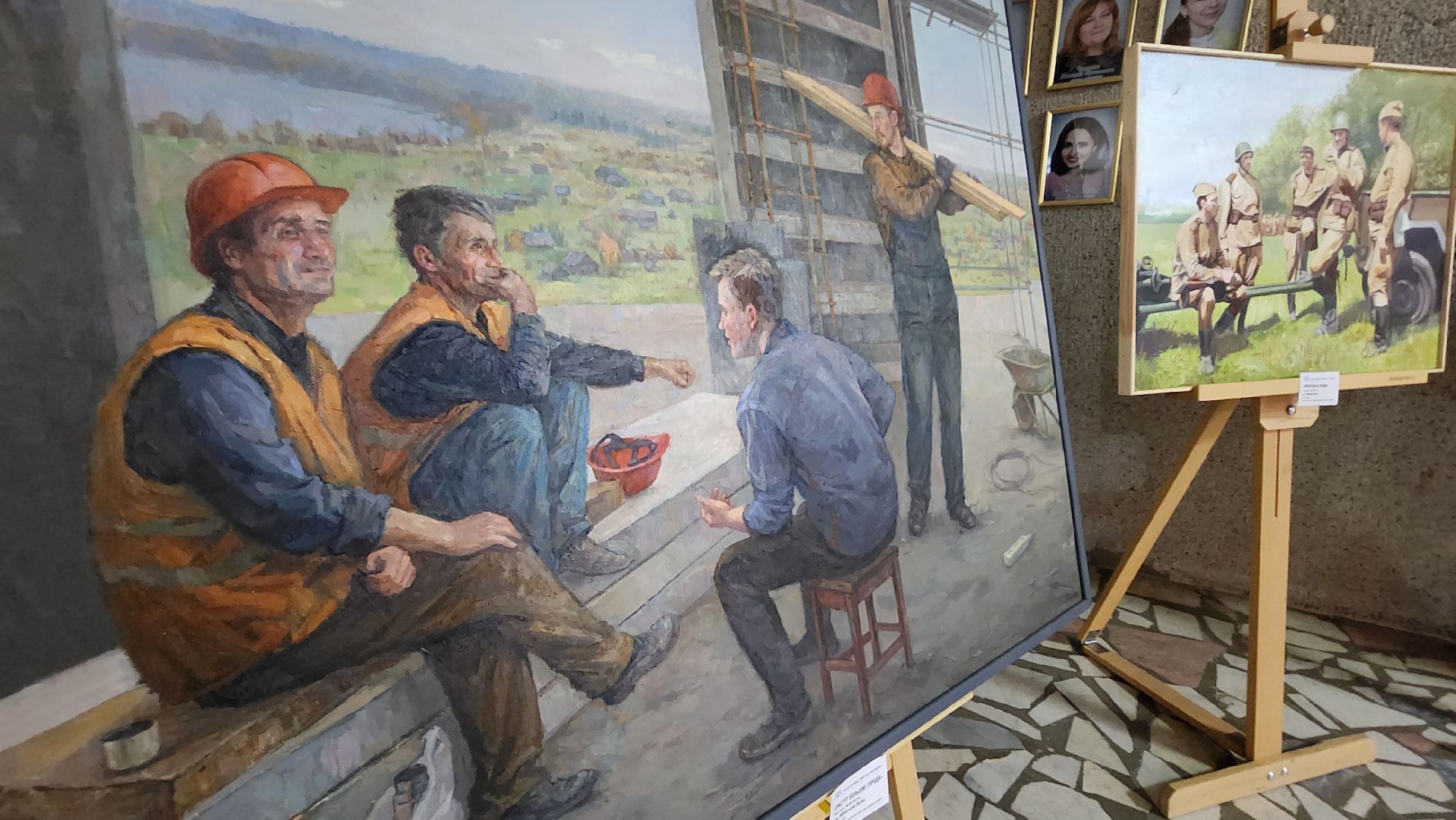 культура, гимназия протвино, выставка живописи,