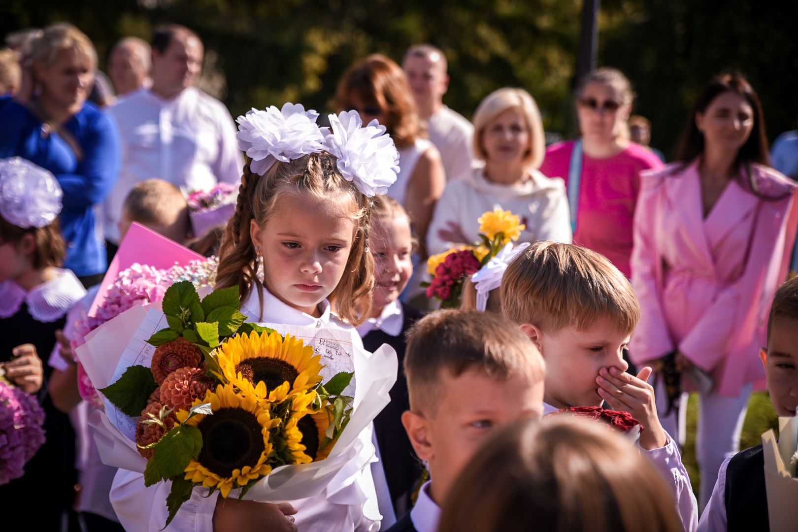 бронницы, день знаний в школе, 1 сентября , школа имени тимофеева в бронницах, дети,
